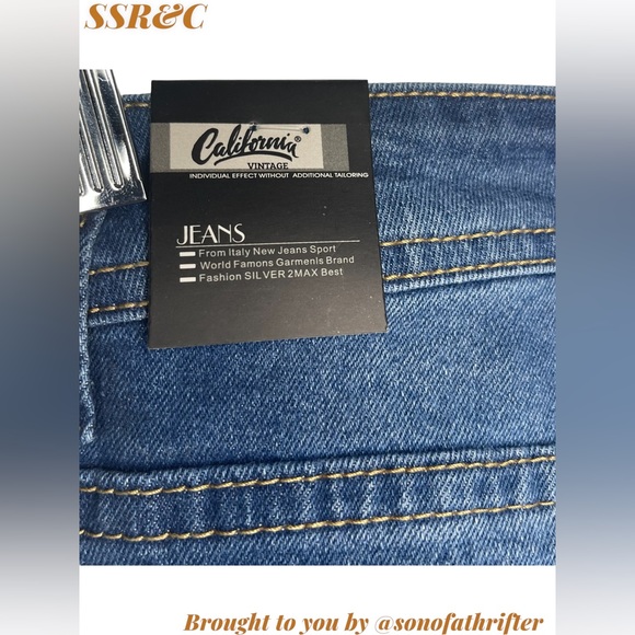 Nwt Men’s California Vintage Med Blue Jeans- Size 32 Waist - Picture 5 of 8